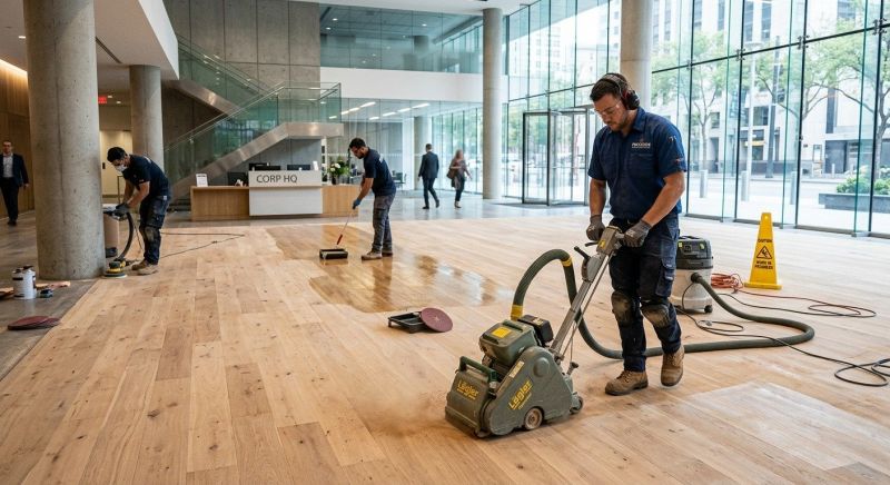 Our team working on Flooring Service projects in West Bend, WI