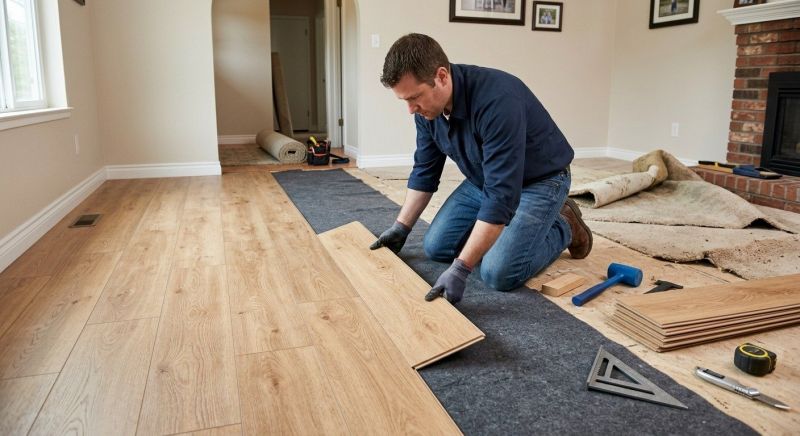 Laminate Floor Remodeling in West Bend, WI