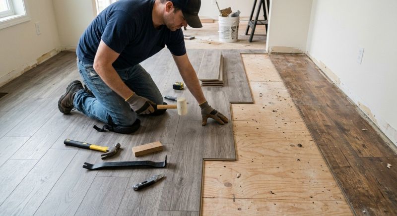 Laminate Floor Replacement in Fredonia, WI