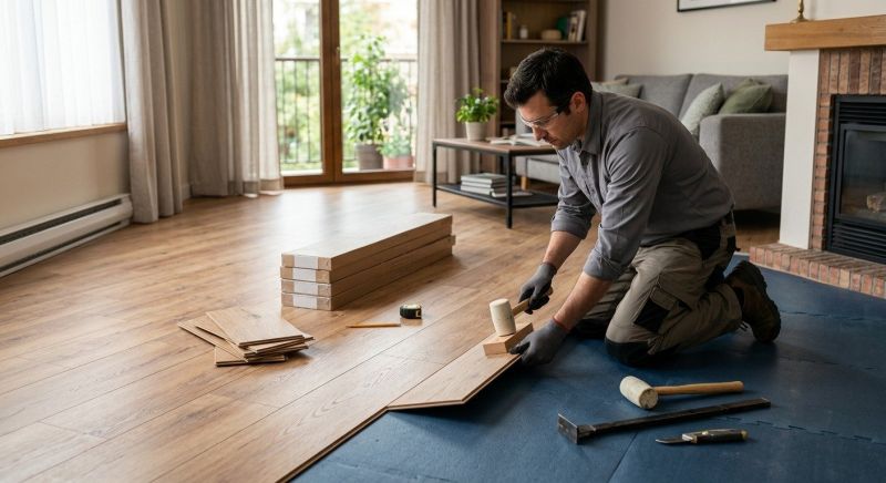 Laminate Floor Replacement in Hartland, WI