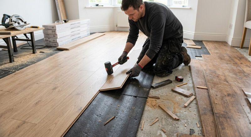 Laminate Floor Replacement in Pewaukee, WI
