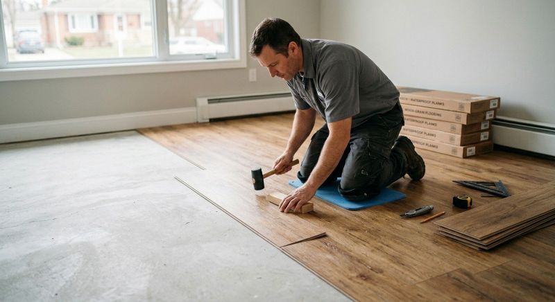 Linoleum Floor Installation in Grafton, WI