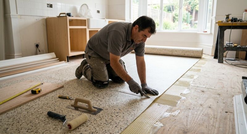 Linoleum Floor Installation in Jackson, WI