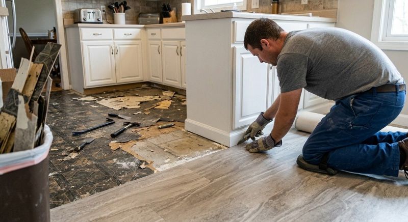 Linoleum Floor Installation in Pewaukee, WI