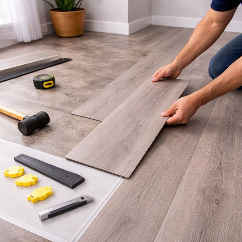Luxury Vinyl Tile Installation in Jackson, WI