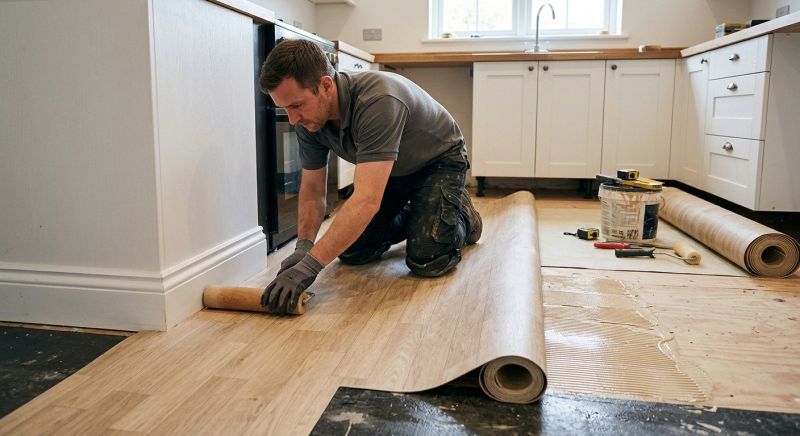 Sheet Linoleum Installation in West Bend, WI