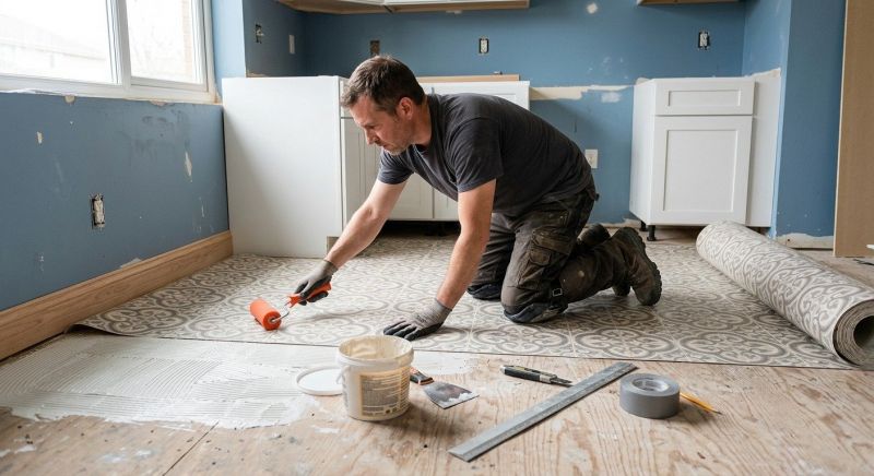 Sheet Linoleum Installation in West Bend, WI