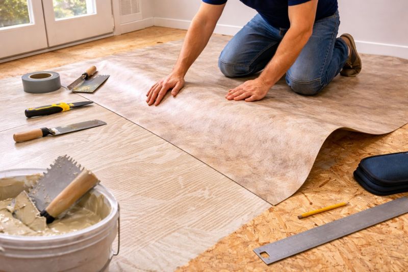 Sheet Vinyl Installation in Colgate, WI