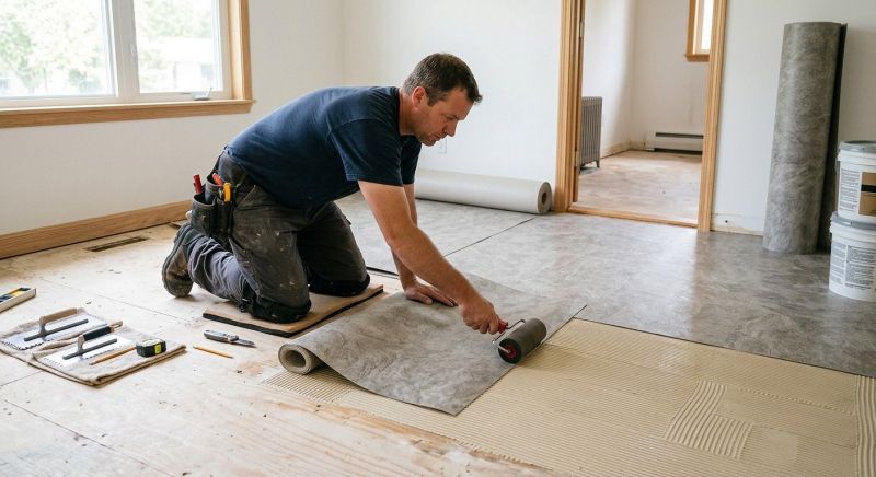 Sheet Vinyl Installation in Slinger, WI