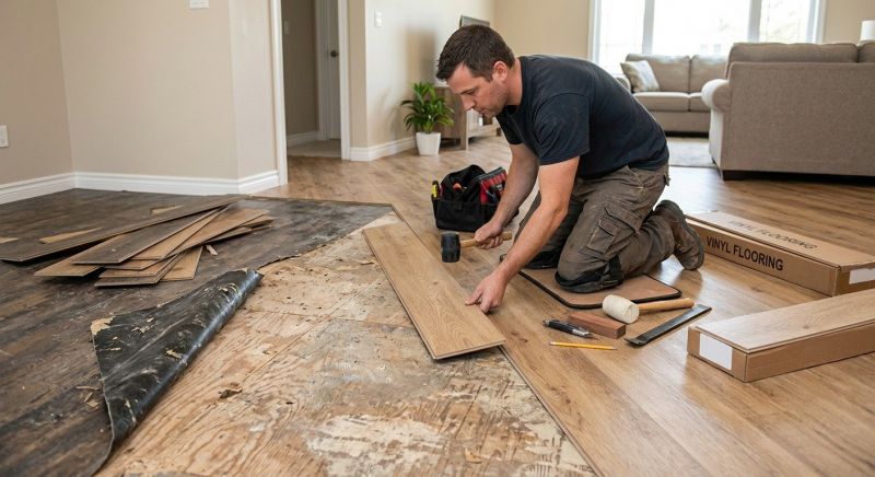 Vinyl Flooring Installation in Pewaukee, WI