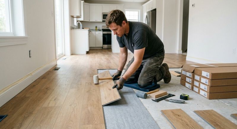 Vinyl Plank Floor Installation in West Bend, WI