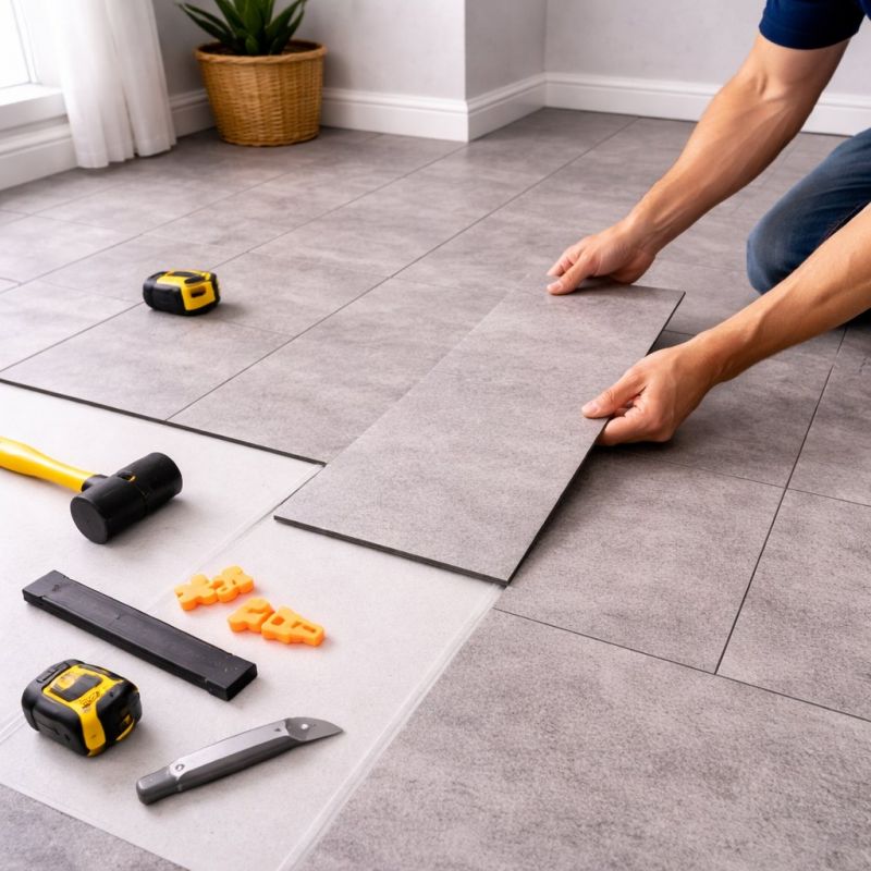 Vinyl Tile Installation in West Bend, WI